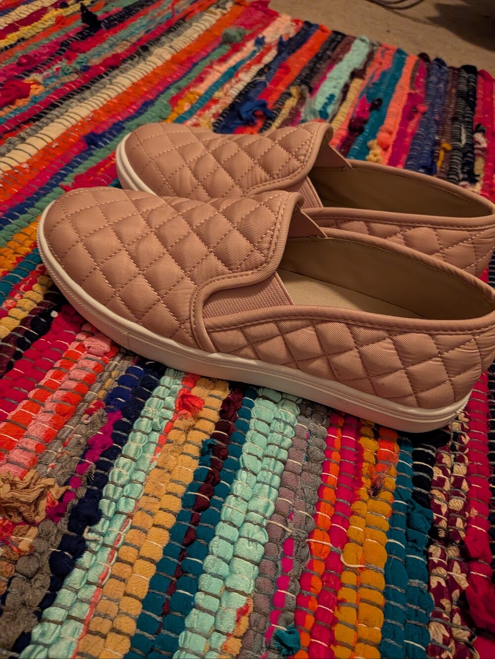Steve Madden Quilted Slip-On Women's Sneakers - Blush Pink